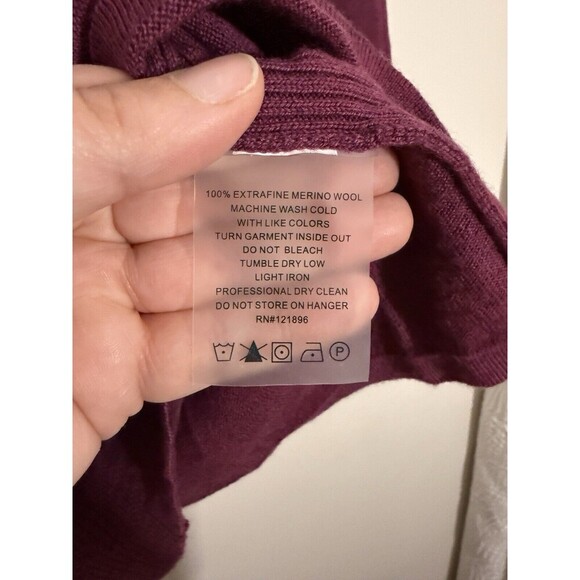 TITLE NINE extra Fine Merino Wool Pullover Sweater gorpcore campcore cabincore - Picture 4 of 7